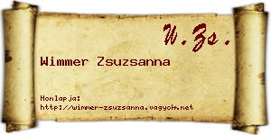 Wimmer Zsuzsanna névjegykártya